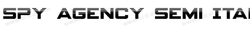 Spy Agency Semi Ital字体转换